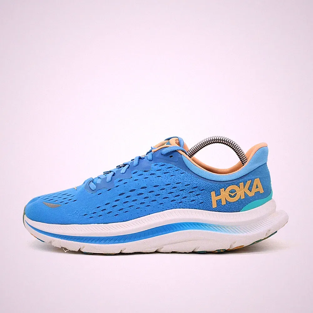 Hoka One Herren Kawana Schuhe Blau Mesh Low-Top Atmungsaktiv Laufschuh EU 44,5