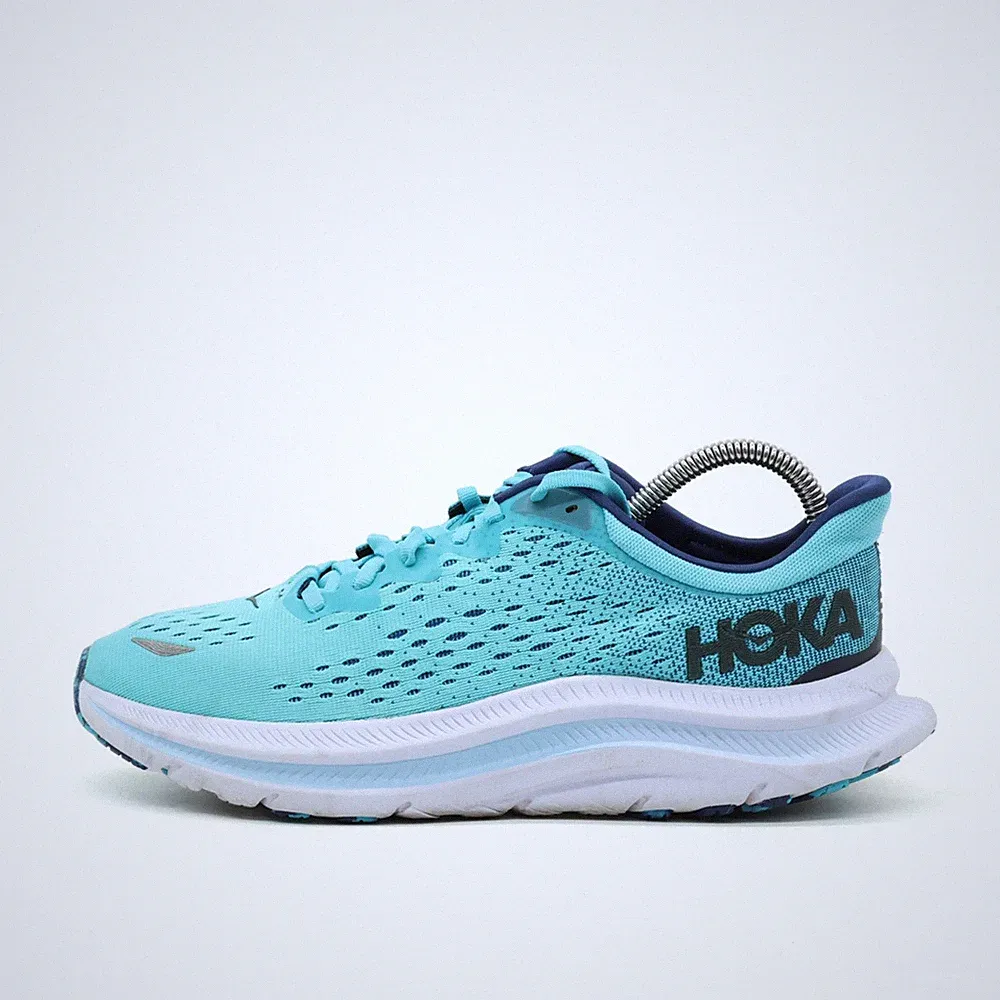 Hoka One Herren Kawana Sportschuhe Türkis Mesh Leichtgewicht Laufschuh EU 42