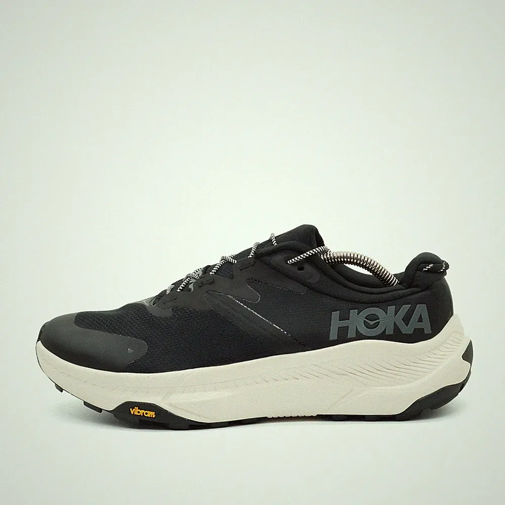 Hoka One Herren M Transport Wide Sneaker Schwarz Vibram-Sohle Laufschuhe EU 44
