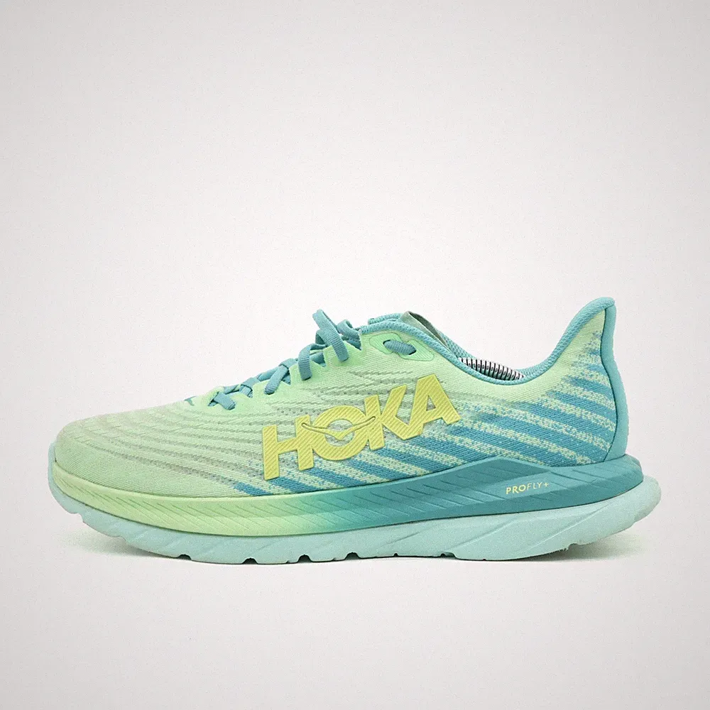 Hoka One Herren Mach 5 Sportschuh türkis Mesh Low-Top ämpfung Laufschuhe EU 46