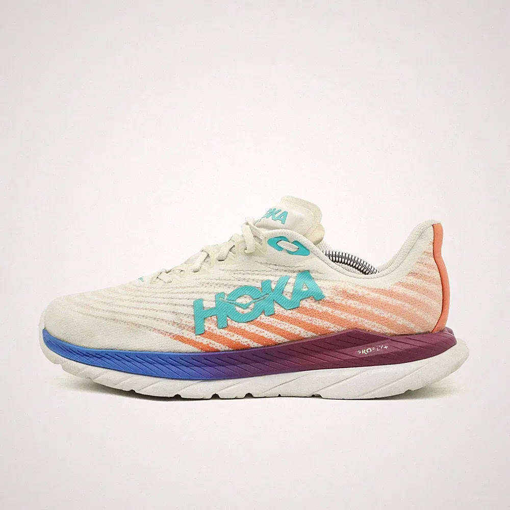 Hoka One Herren Mach 5 Wide Schuhe Mehrfarbig Mesh Low-Top Laufschuhe EU 44 2/3