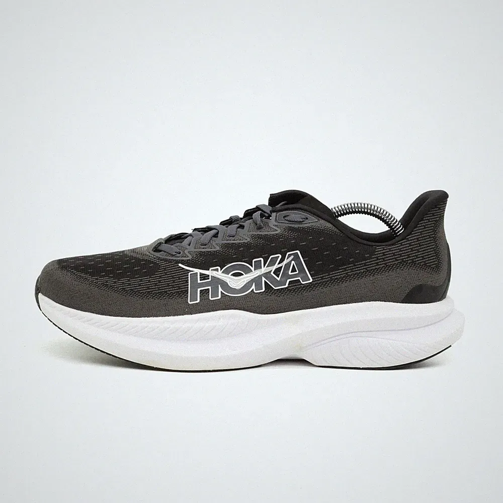 Hoka One Herren Mach 6 Sneaker schwarz Mesh Low-Top Laufschuh EU 44 2/3