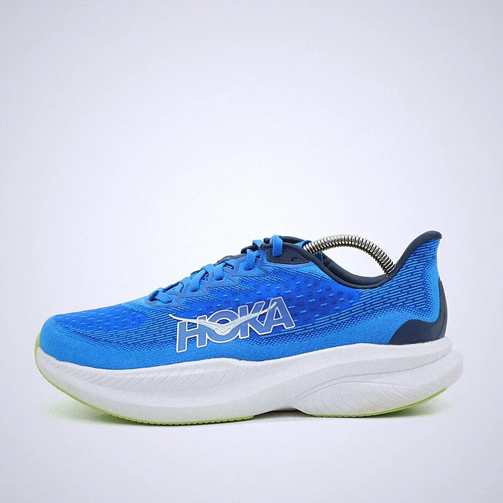 Hoka One Herren Mach 6 Wide Sportschuh Blau Mesh Atmungsaktiv Laufschuhe EU 42
