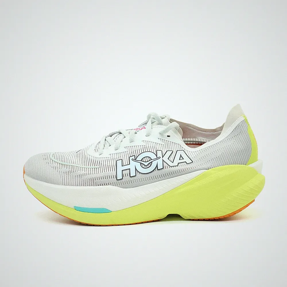 Hoka One Herren Mach X 2 Sportschuhe weiß/gelb Laufschuh EU 47 1/3