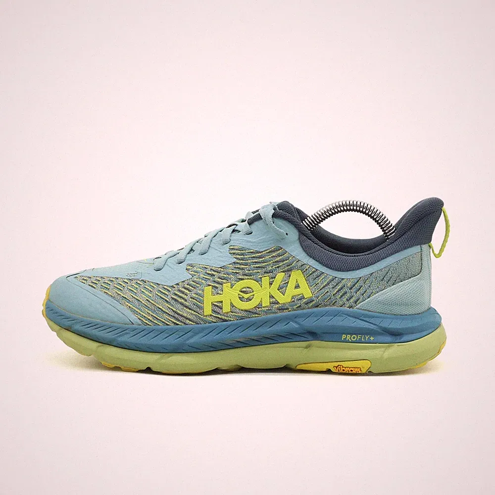 Hoka One Herren Mafate Speed 4 Laufschuhe Blau Gelb ämpfung Trailrunning EU 42