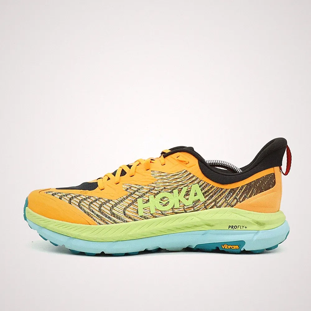 Hoka One Herren Mafate Speed 4 Sportschuhe Orange Gelb ämpfung Laufschuh EU 47⅓