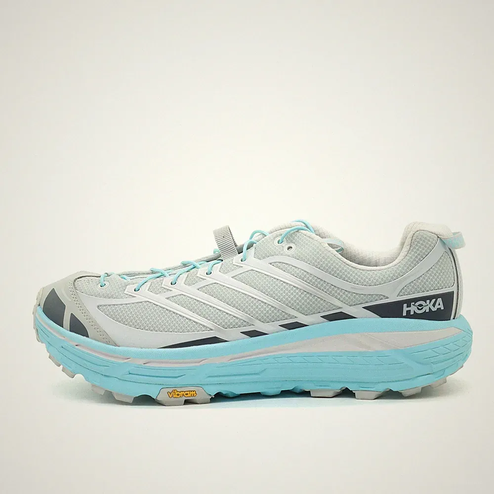 Hoka One Herren Mafate Three 2 Sportschuh EU 49⅓ Grau/Helltürkis 1141372 SLD