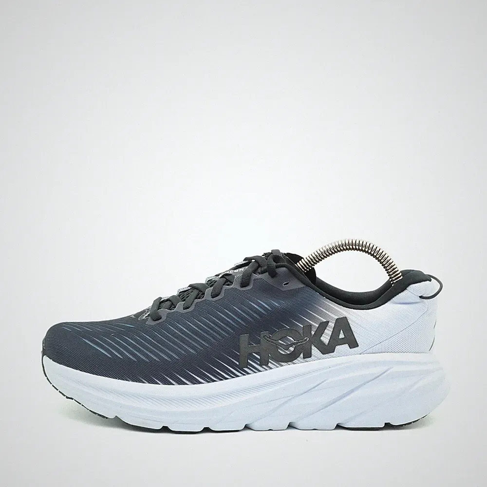 Hoka One Herren Rincon 3 Wide Laufschuhe Schwarz/Weiß Mesh breit EU 40 2/3
