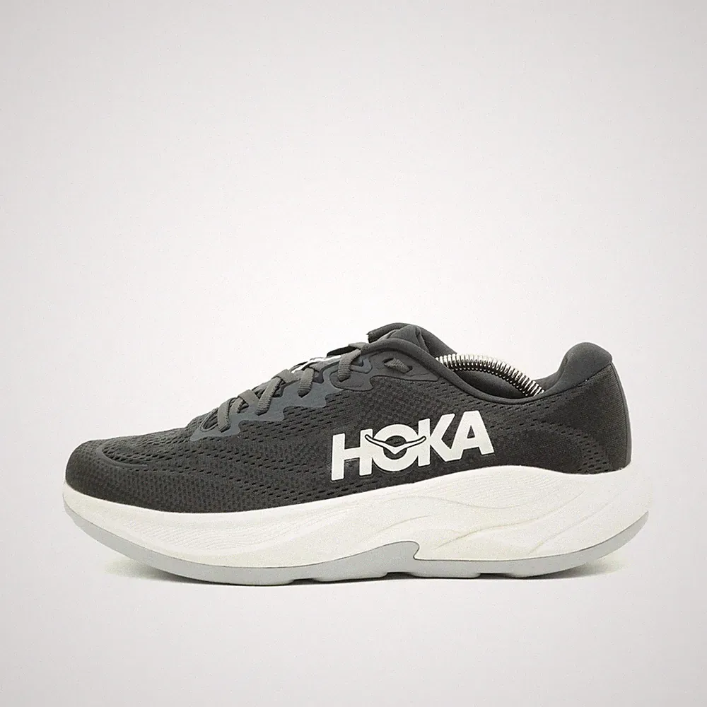 Hoka One Herren Rincon 4 Schuhe schwarz weiß Mesh Low-Top Laufschuh EU 44 2/3