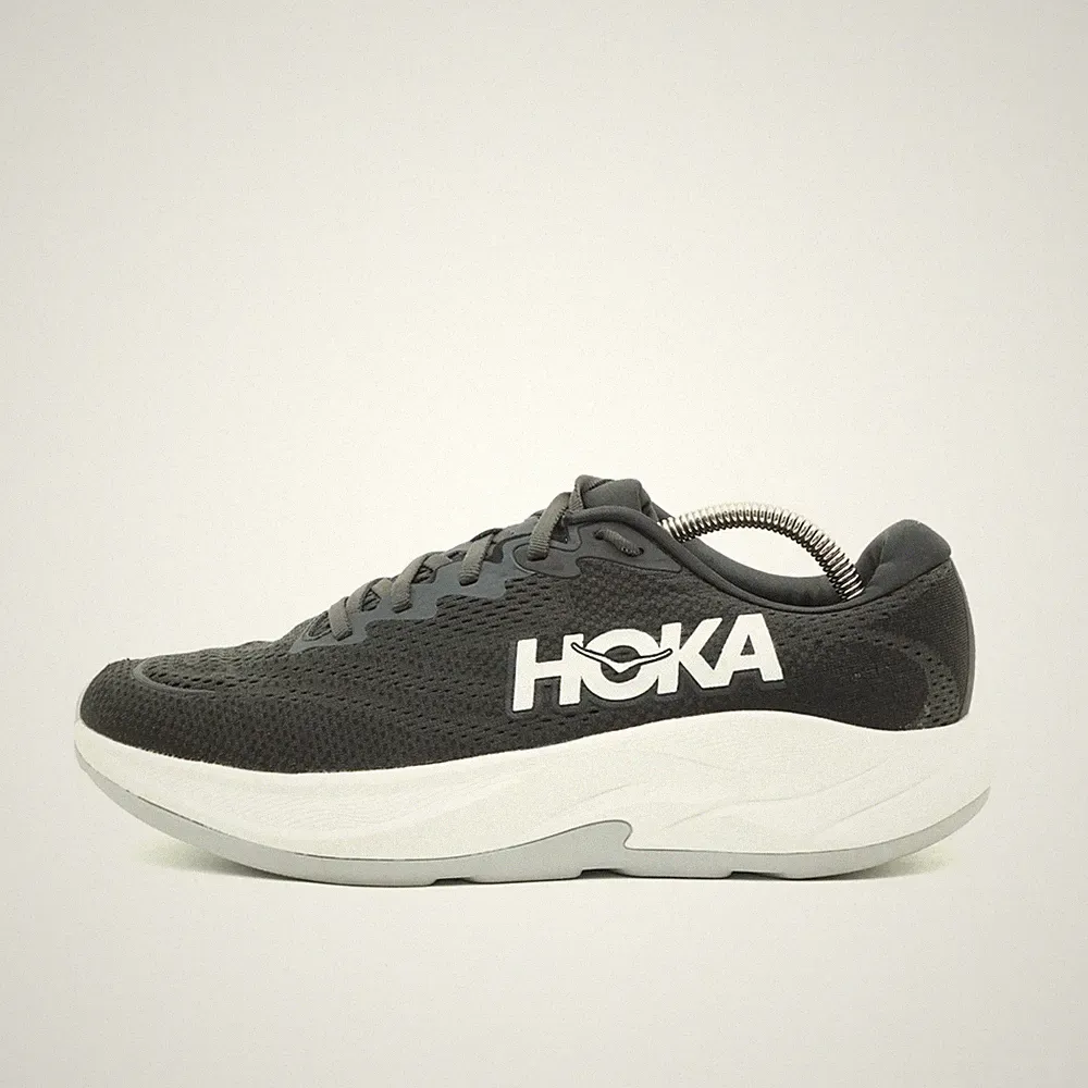 Hoka One Herren Rincon 4 Sportschuhe Schwarz Weiß Mesh Laufschuhe EU 42 2/3