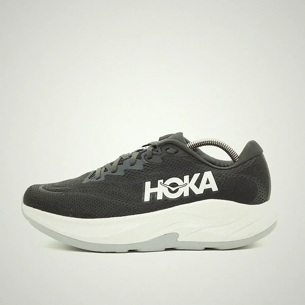 Hoka One Herren Rincon 4 Wide Sportschuhe Schwarz Weiß Mesh Laufschuhe EU 42 2/3