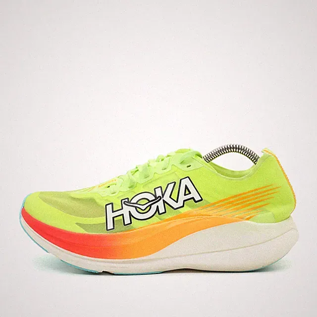Hoka One Herren Rocket X 2 Sportschuh EU 42,5 neongelb orange 1127927