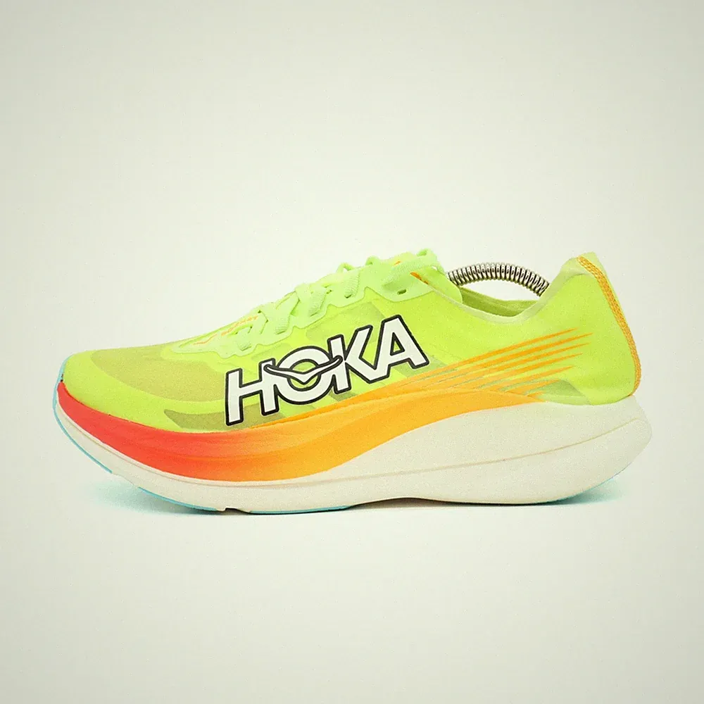 Hoka One Herren Rocket X 2 Sportschuh Grü Synthetik Laufschuh EU 43 1/3