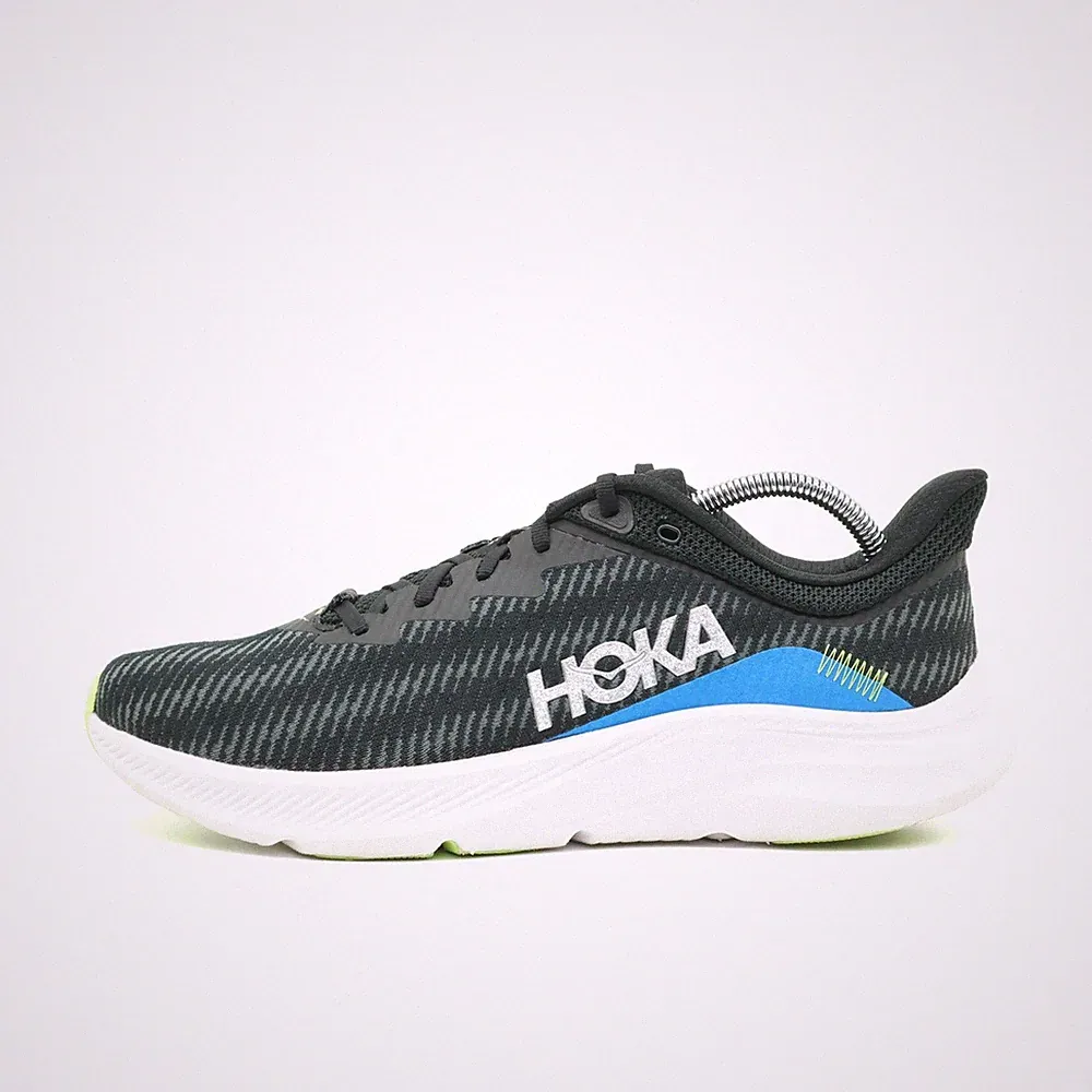 Hoka One Herren Solimar Sportschuh Schwarz/Blau/Weiß Textil Laufschuh EU 45 1/3