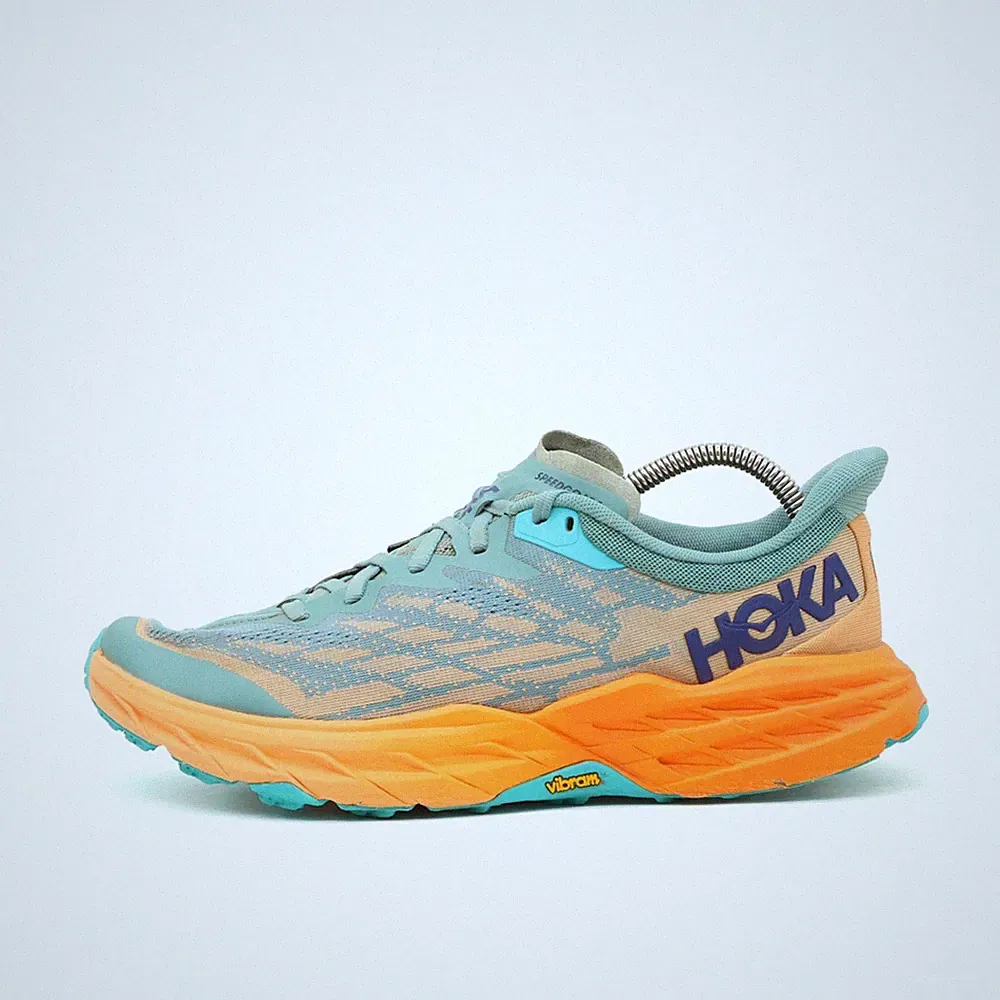 Hoka One Herren Speedgoat 5 Laufschuhe Mint Vibram-Sohle Trail-Laufschuhe EU 42⅔
