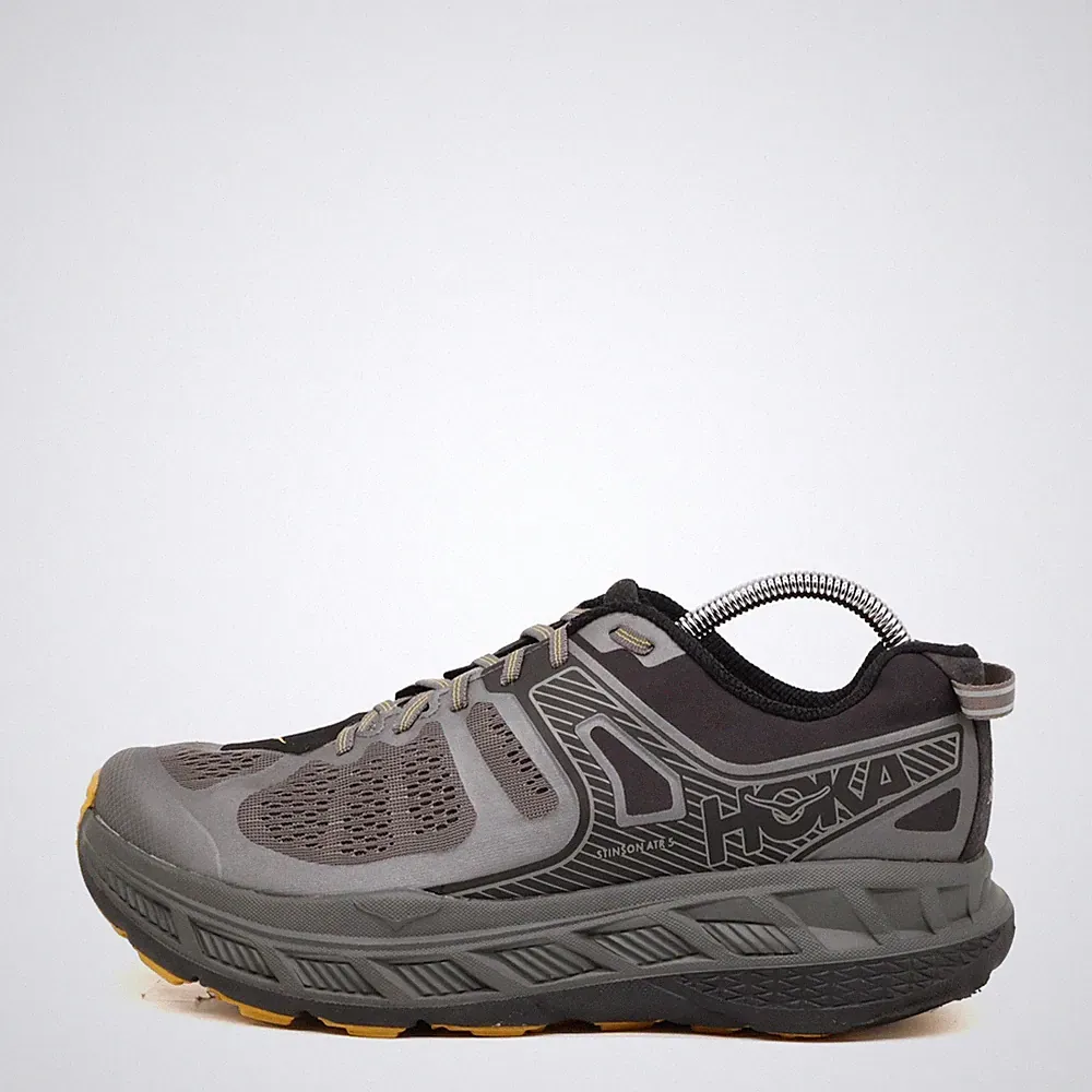 Hoka One Herren Stinson ATR 5 Laufschuh Grau Gelb Mesh Laufschuhe EU 44 2/3