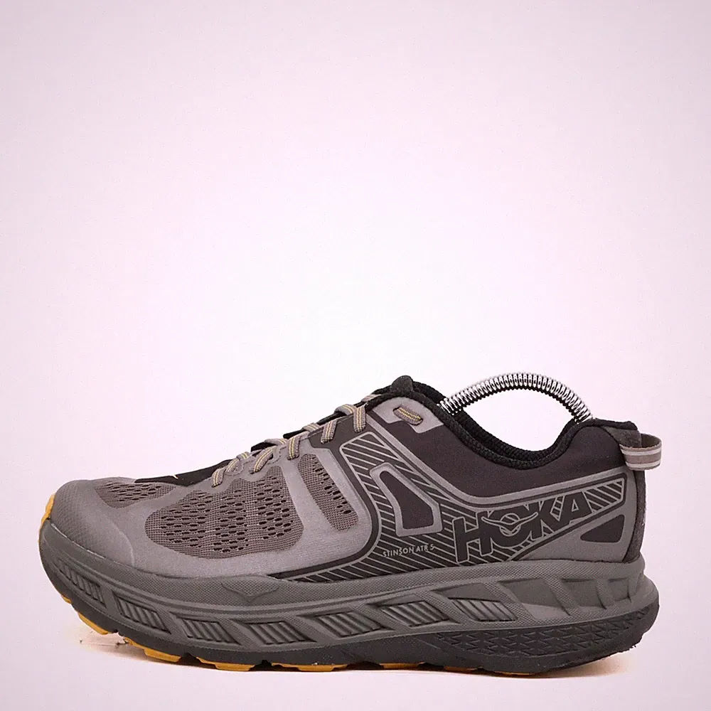 Hoka One Herren Stinson ATR 5 Laufschuh Grau Gelb Mesh Laufschuhe EU 44 2/3