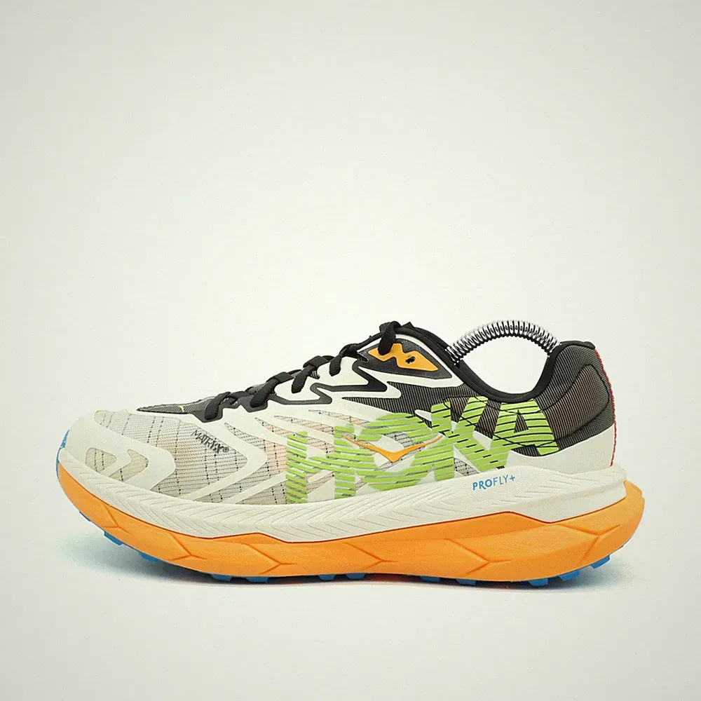 Hoka One Herren Tecton X 2 Sneaker Weiß/Orange/Schwarz Mesh Laufschuhe EU 42 2/3