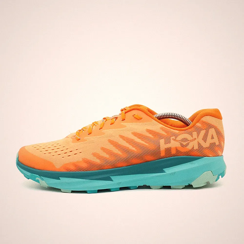 Hoka One Herren Torrent 3 Sportschuhe Orange/Türkis Profilsohle Laufschuhe EU 44