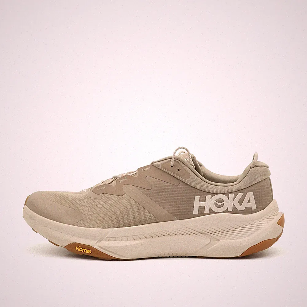 Hoka One Herren Transport Laufschuhe Beige Synthetik Low-Top Laufschuh EU 48
