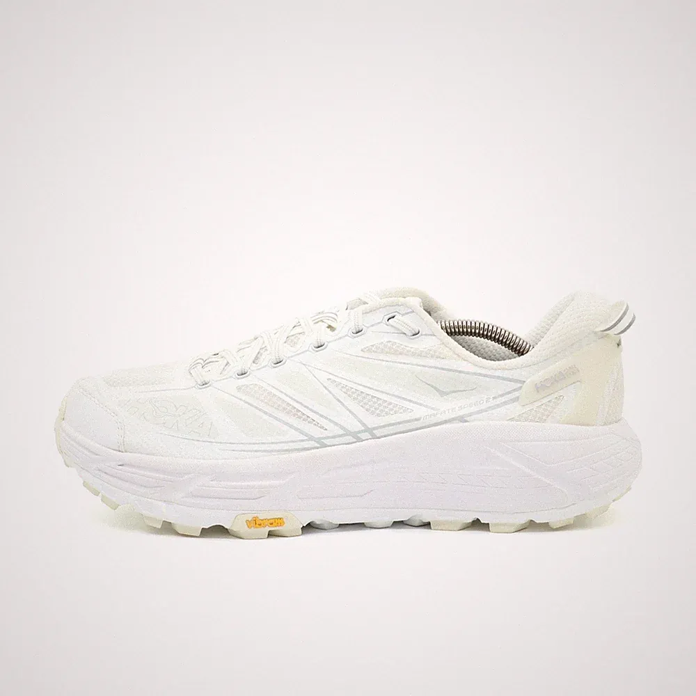 Hoka One Herren U Mafate Speed 2 Sportschuh Weiß Mesh Laufschuhe EU 45 1/3