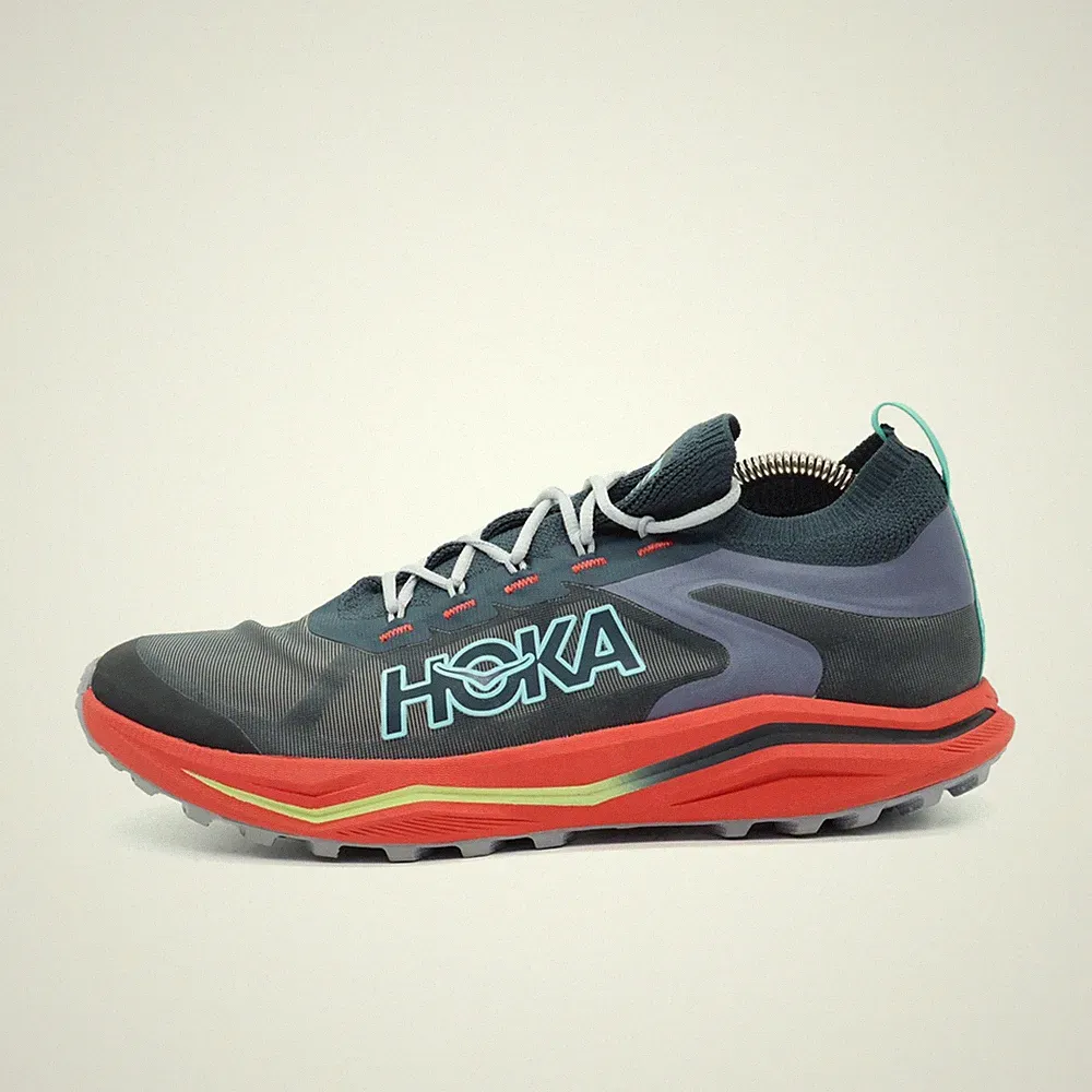 Hoka One Herren Zinal 2 Laufschuhe Grau/Orange Laufschuh EU 42 2/3
