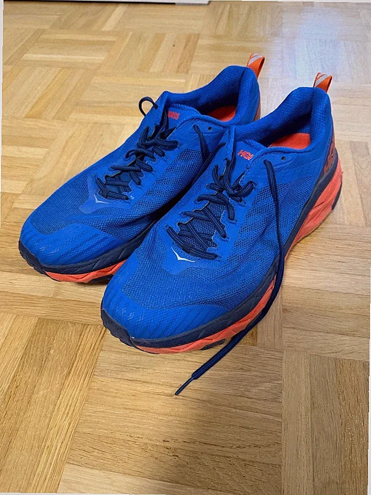 HOKA ONE ONE Challenger ATR 5 Herren Laufschuhe blau/orange – Gr. 47 1/3