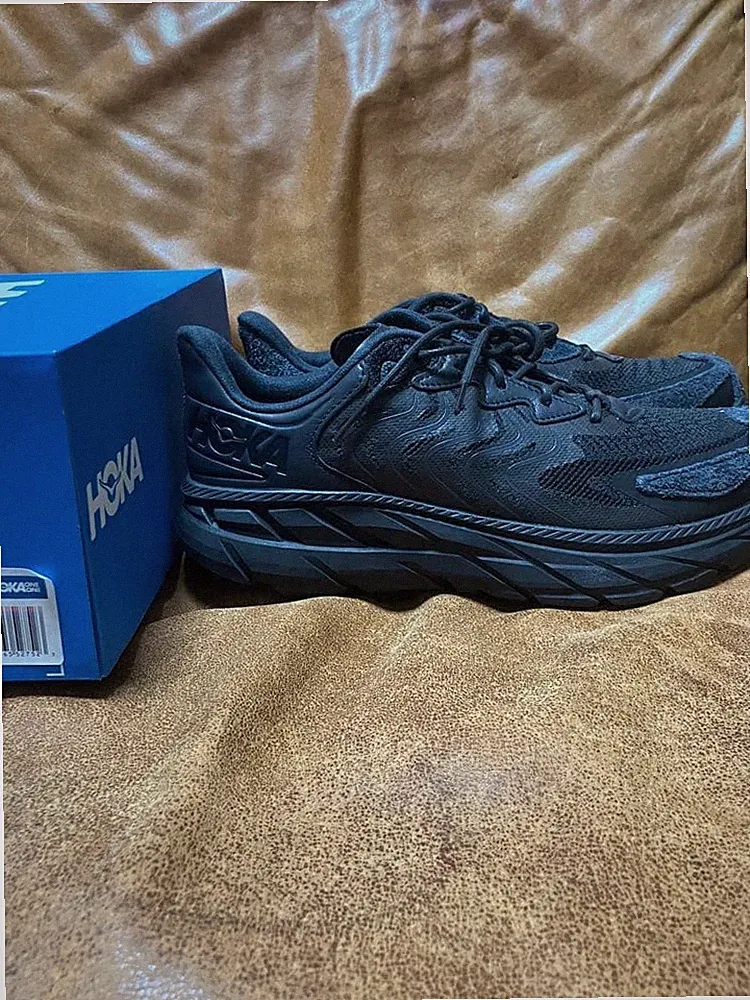 Hoka One One Clifton LS Herren Laufschuhe Schwarz 28cm Neu Deadstock