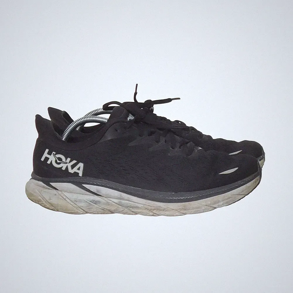 Hoka One One, Laufschuhe, Größe: 44 2/3, model: clifton 8, Schwarz, Herren #Dvs