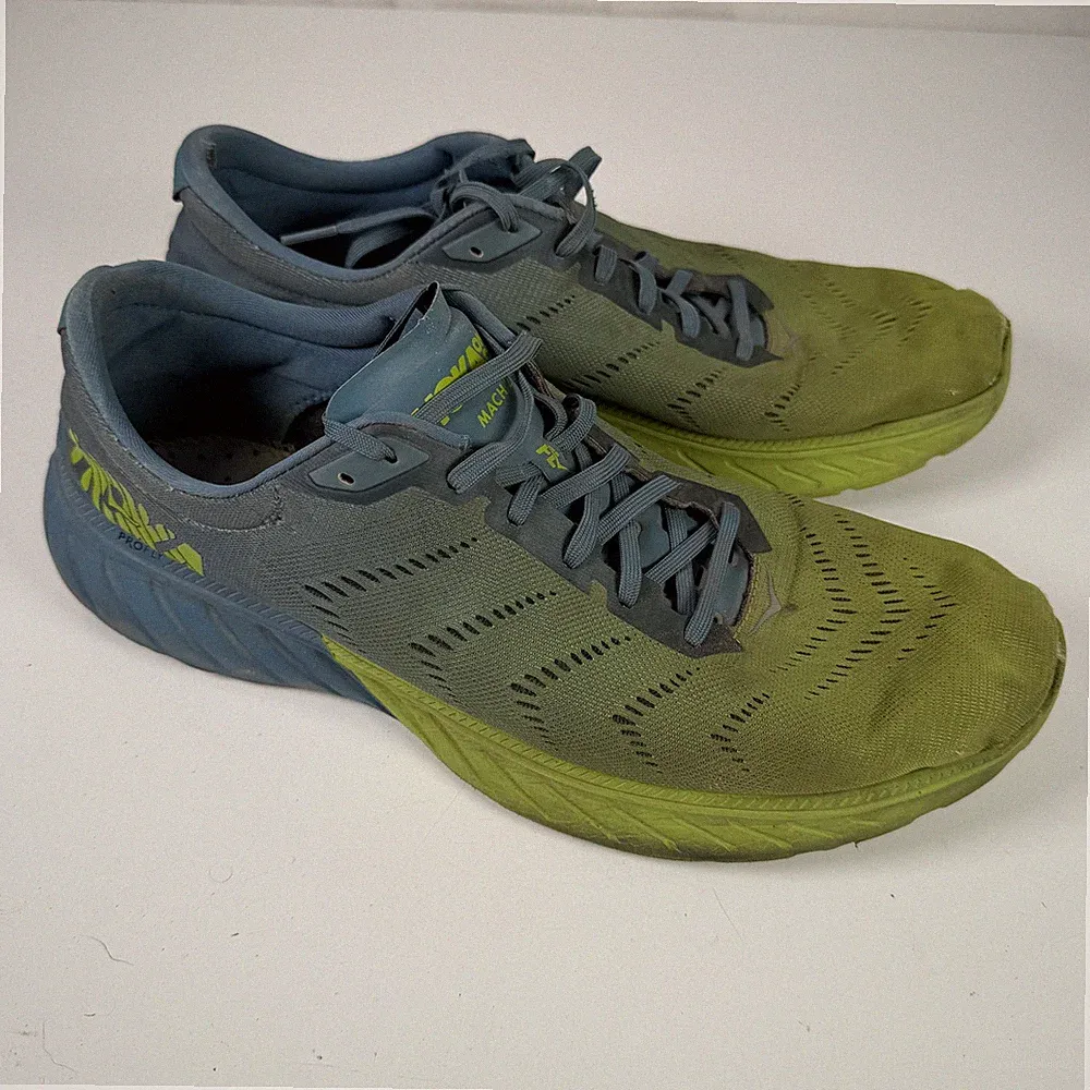 Hoka One One Mach 2 Herren Laufschuhe Größe US 15 Blau Grün Teal PROFLY