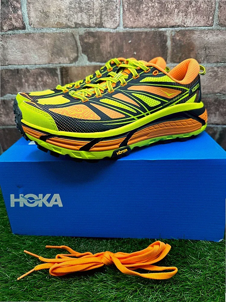 Hoka One One Mafate Speed 2 1126851-ERN Sneaker Unisex UK 8 Orange Laufschuhe