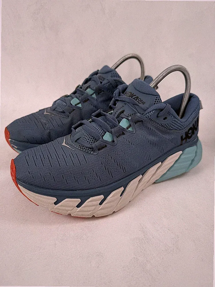 Hoka One One Sneaker Herren UK 8 Blau Gaviota 3 Support Laufen Stabilitätsschuhe