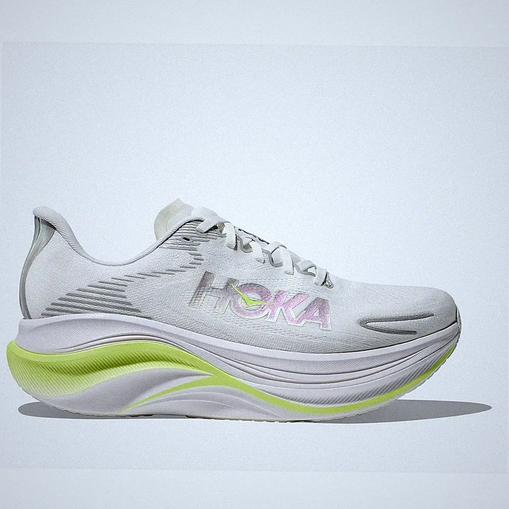 Hoka Skyward X2 Men white neon yuzu Laufschuhe Joggingschuhe Herren