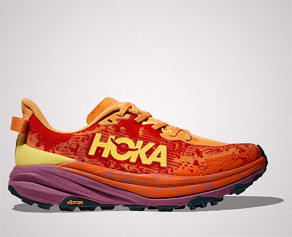 Hoka Speedgoat 6 Laufschuhe Orange UK 9,5