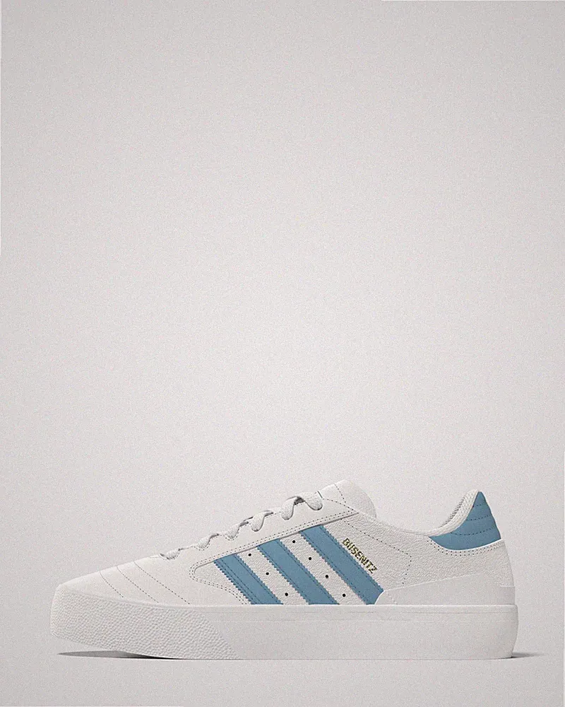 HQ2022 Adidas Busenitz Vulc 2 Weiss/Blau Herren Sportschuhe Laufschuhe Sneakers
