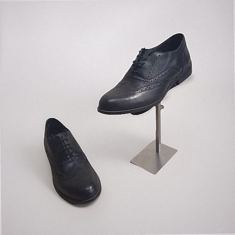 Hush Puppies Herren Brogue Schuhe UK 8 schwarz Leder Oxford Schnürschuhe formell elegant