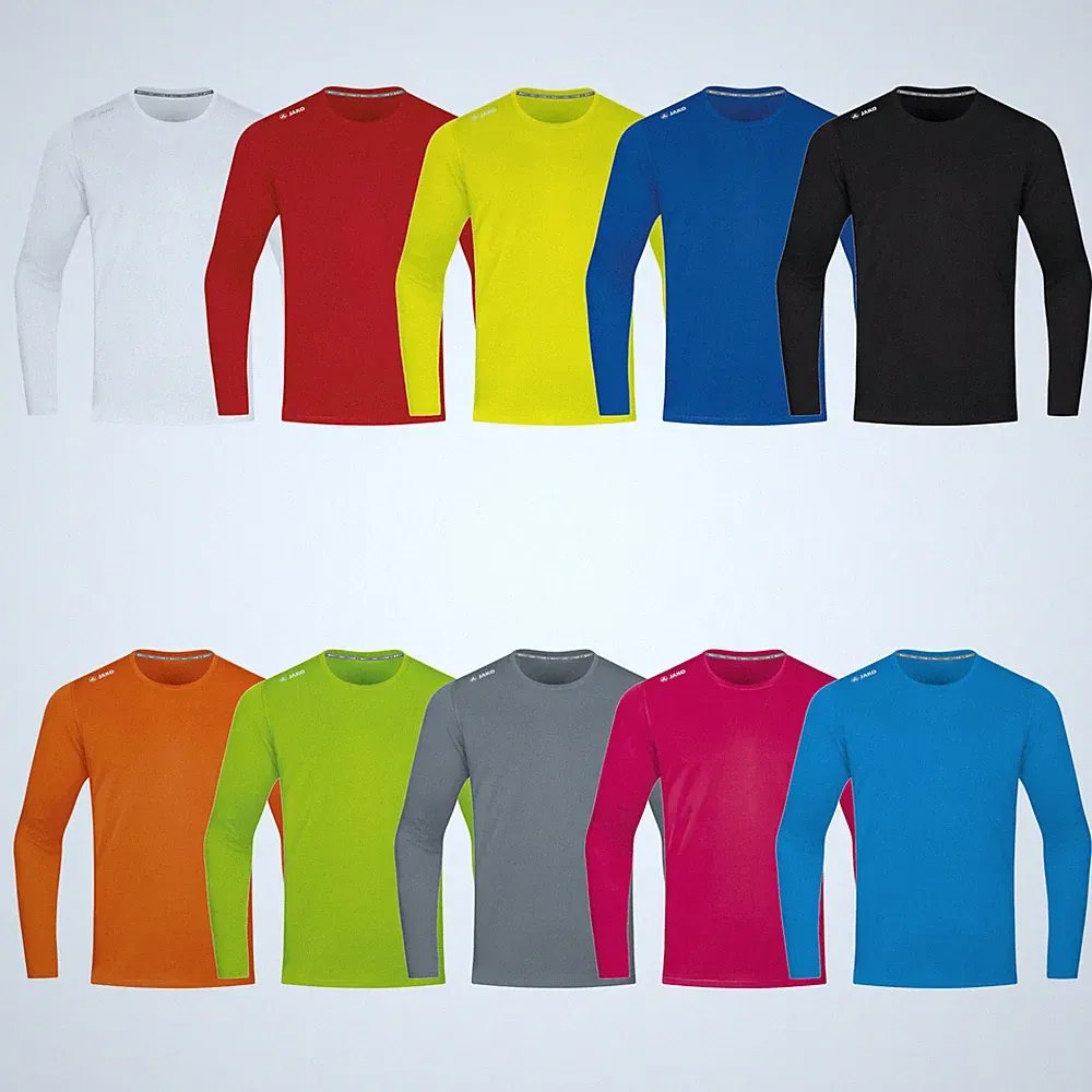 JAKO Herren Langarm Laufshirt Sportshirt Longsleeve Run 2.0 6475