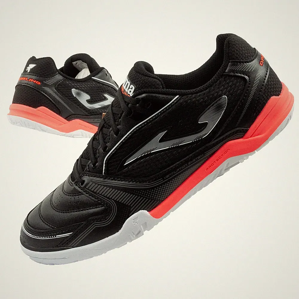 Joma Dribling 2501 Herren Hallenfußballschuhe Indoor Fußballschuhe Schwarz