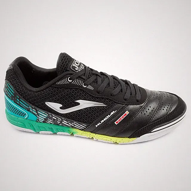 Joma Mundial 26 Indoor Herren Hallenschuhe Futsalschuhe Fußballschuhe Schwarz