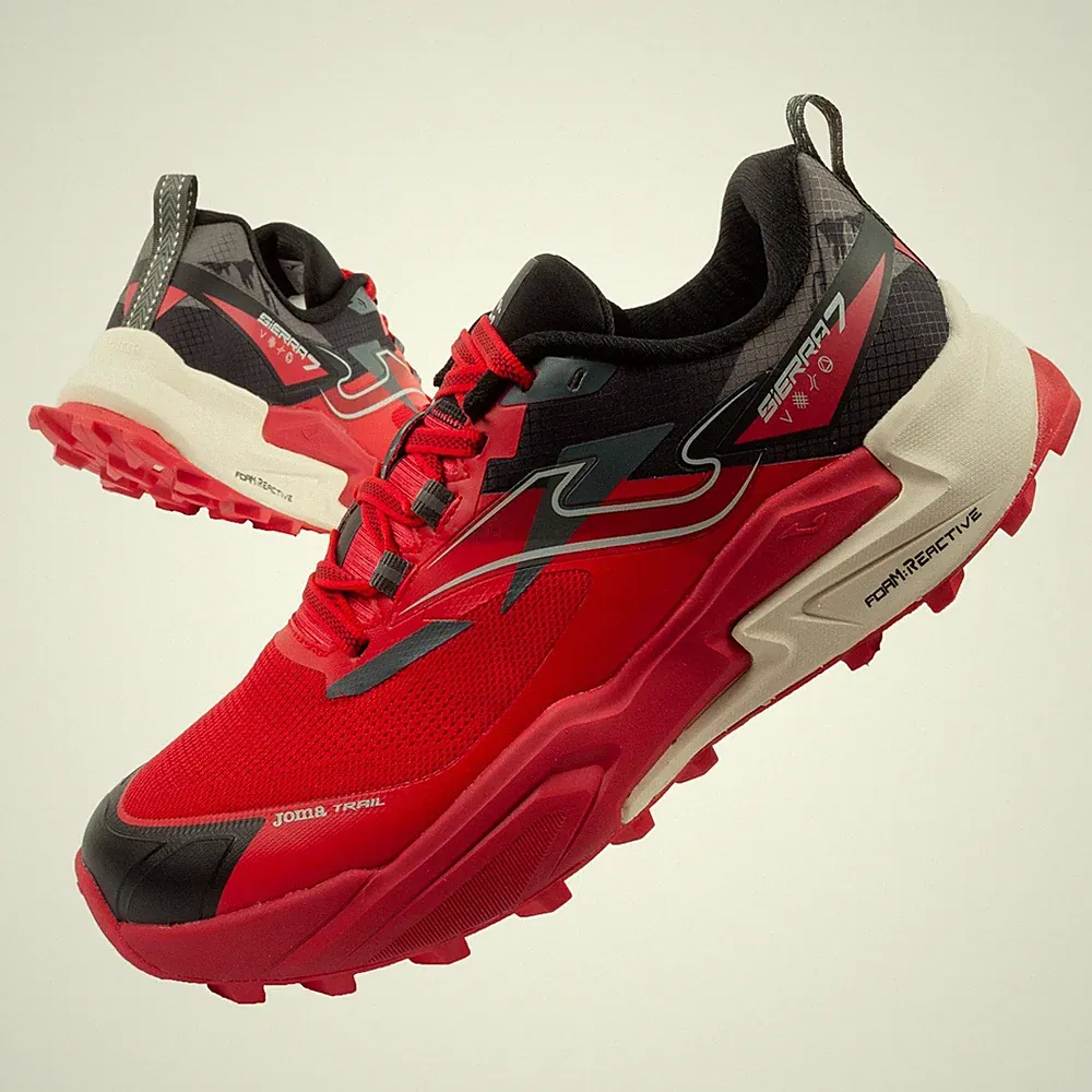 Joma Sierra 26 Herren Trailrunning Schuhe Gelände Laufschuhe Offroad Rot/Schwarz