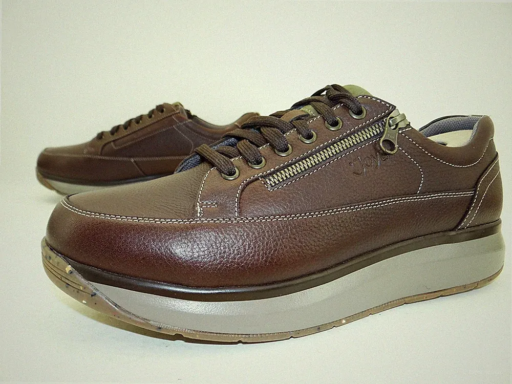 Joya Bruno Dark Braun Schnürschuhe Laufschuhe Bequem Herren Leder Gr.45