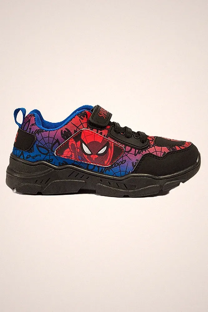 Jungen Marvel Spiderman lizenzierte Turnschuhe Kinder Sport Laufschuhe UK Größe 7-13