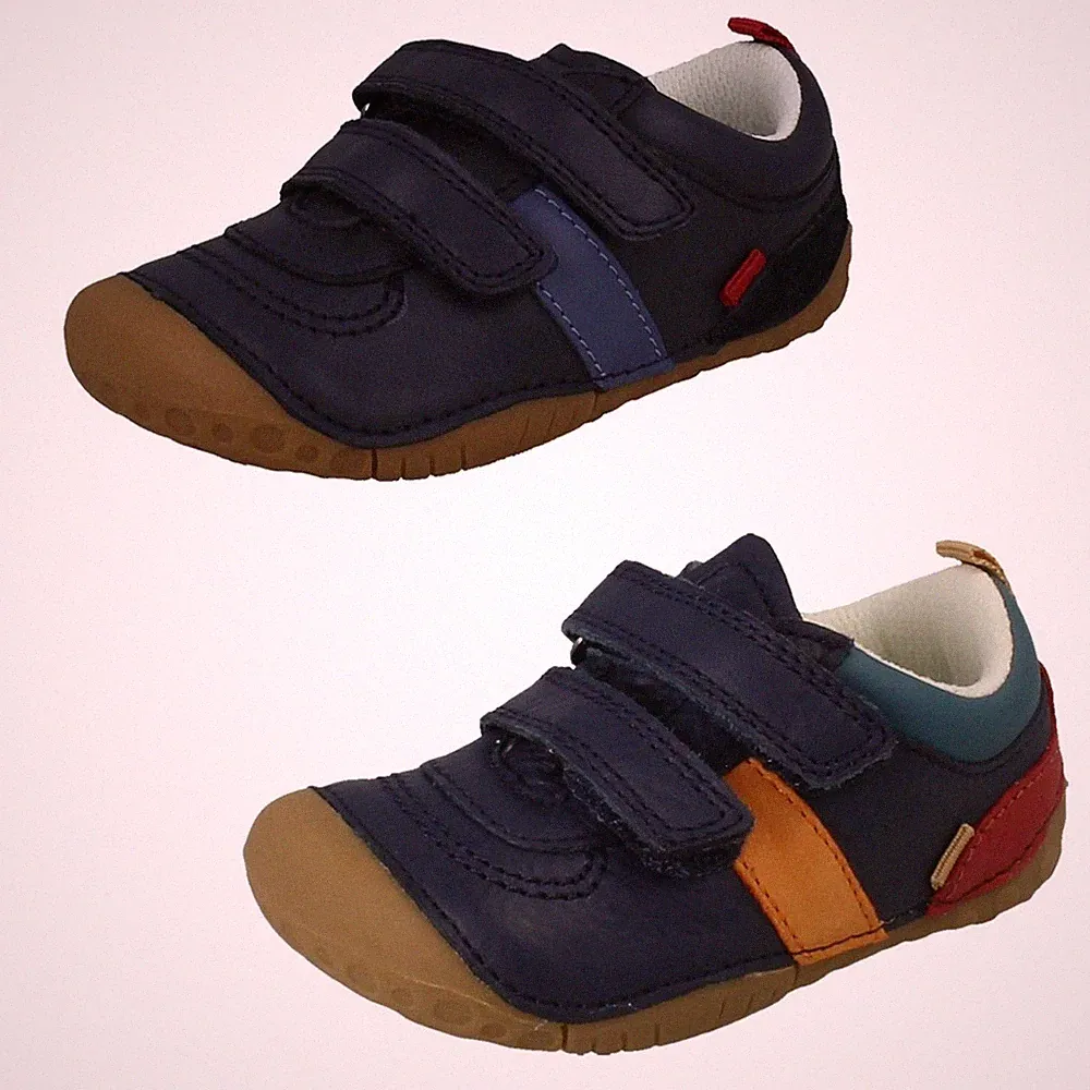 Jungen Startrite Weiche Leder Vor-Laufschuhe Mit Fersen-/Zehenstolperern "Zap"