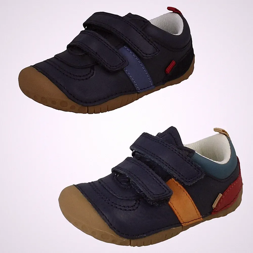 Jungen Startrite Weiche Leder Vor-Laufschuhe Mit Fersen-/Zehenstolperern "Zap"