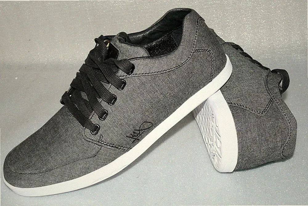 K1X LP Play Hard 489664 Freizeit Sport Schuhe Running LOW Sneaker Grau Weiß 40