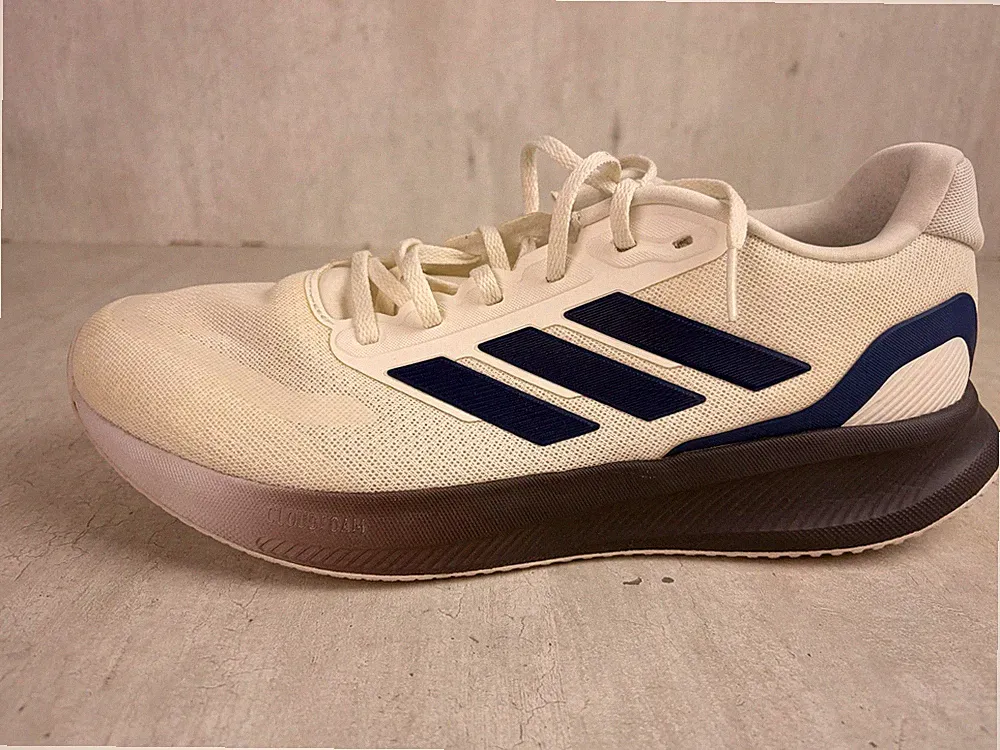 (K365) Adidas Runfalcon 5 Laufschuhe Gr. 44 2/3 Herren Blau Beige Cloudfoam