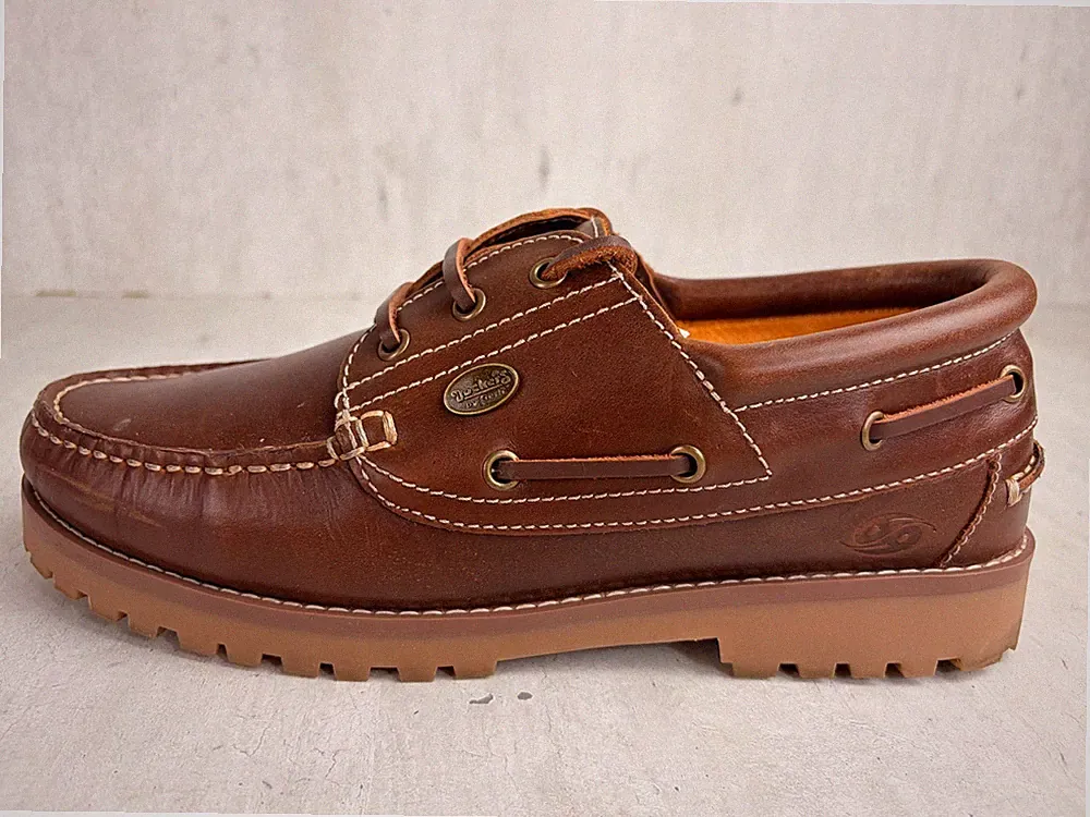 (K424) Dockers by Gerli Bootsschuh Gr 43 Herren Braun Halbschuhe Neuwertig Leder