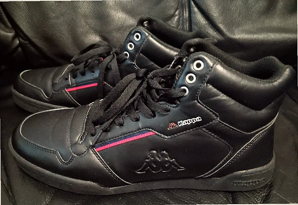 Kappa High Sneaker Sportschuhe Motorrad/Biker Laufschuh Schwarz-Rot, Gr.44-45