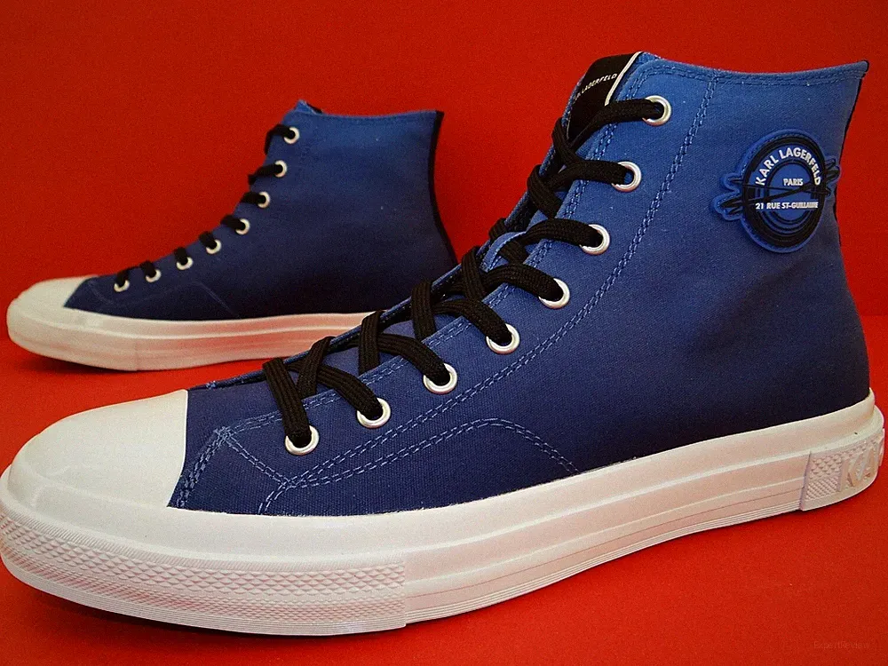 Karl Lagerfeld Kampus III Planet Sneaker High Laufschuhe Herren Schuhe Gr45 Blau