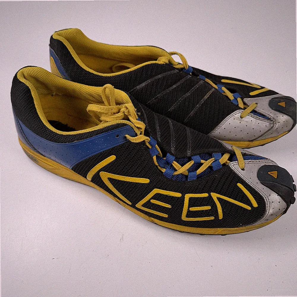 KEEN Herren US 13 EU 47 Trainings- Laufschuhe Schwarz Gelb Blau Silber